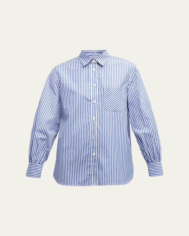 Maxine Striped Button-Front Shirt
